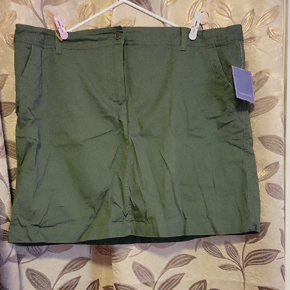 Laura Scott Olive Mini Skirt
